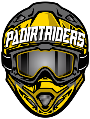PA DIRTRIDERS YELLOW HELMET DECAL